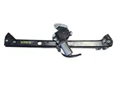 Rear door window regulator with motor