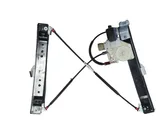 Rear door window regulator with motor