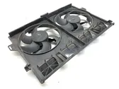 Radiator cooling fan shroud