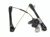 Rear door window regulator with motor