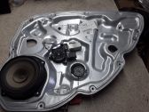 Rear door window regulator with motor