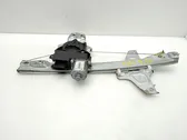 Rear door window regulator with motor