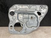 Rear window lifting mechanism without motor