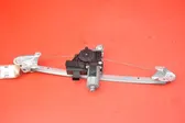 Rear door window regulator with motor