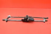 Front wiper linkage and motor