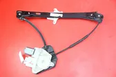 Rear door window regulator with motor