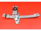 Rear door window regulator with motor