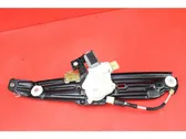 Rear door window regulator with motor