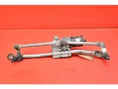 Front wiper linkage and motor