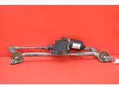 Front wiper linkage and motor