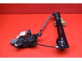 Rear door window regulator with motor