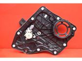 Rear door window regulator with motor