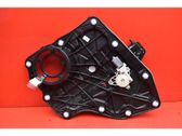 Rear door window regulator with motor