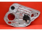 Rear door window regulator with motor