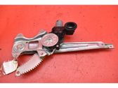 Rear door window regulator with motor