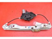 Rear door window regulator with motor