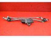 Front wiper linkage and motor