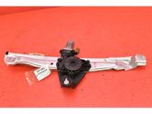 Rear door window regulator with motor