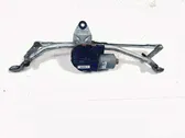 Front wiper linkage and motor