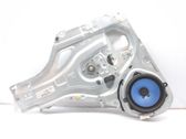 Rear door window regulator with motor