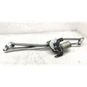 Front wiper linkage and motor