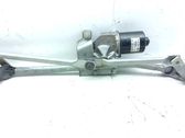 Front wiper linkage and motor