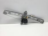 Rear door window regulator with motor