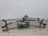 Front wiper linkage and motor