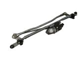 Front wiper linkage and motor