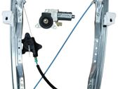 Sliding door window regulator with motor