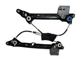 Rear door window regulator with motor
