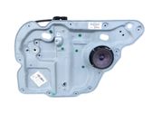 Rear window lifting mechanism without motor