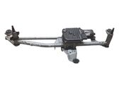 Front wiper linkage and motor