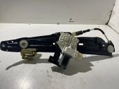 Rear door window regulator with motor