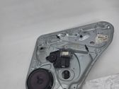 Rear door window regulator with motor