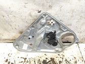Rear door window regulator with motor