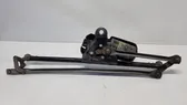 Front wiper linkage and motor