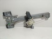 Rear door window regulator with motor