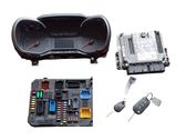 Juego de cerradura y set ECU del motor