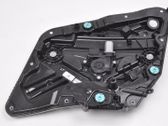 Rear door window regulator with motor
