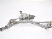 Front wiper linkage and motor