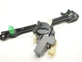 Rear door window regulator with motor