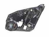 Rear door window regulator with motor