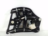 Rear door window regulator with motor