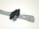 Rear door window regulator with motor