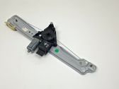 Rear door window regulator with motor