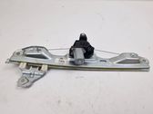 Rear door window regulator with motor