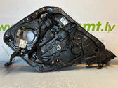 Rear door window regulator with motor