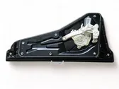 Rear door window regulator with motor