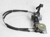 Rear door window regulator with motor